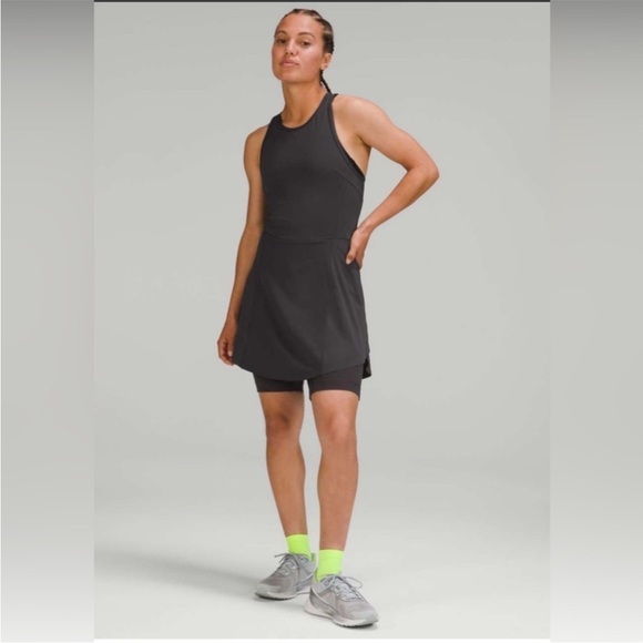 LULULEMON NULUX Running Dress 8" Gray 14 - Picture 1 of 8